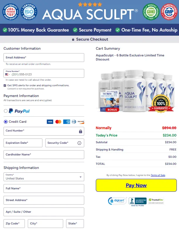 Secure Order Form